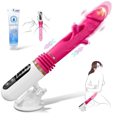 Adult Sex Toys Sex Machine - Thrusting Dildo for Women Couple Pleasure, Dildos Vibrator with Automatic Vibrating & Thrusting & Flapping, Womens Sex Toys Anal Dildo Machine...