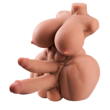 Beatus: Futa Hentai Sex Doll Two Penis Torso OnaHole