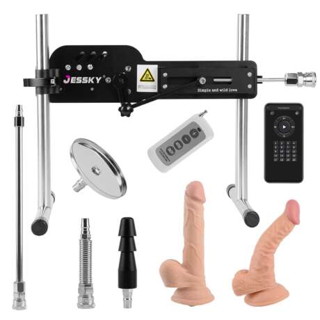 JESSKY Premium Sex Machine, Adjustable Love Machine Adult Sex Toys Machine with 6 Attachments for Women and Men