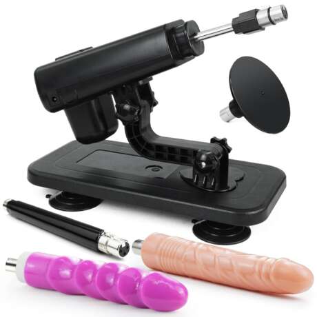 Sex Machine for Women Thrusting Dildo Machine with 3XLR Dildo Attachments, Automatic Thrusting Sex Machine with 3.9 inchs Suction Cup to Attach Suction Toys, Sex Toy Machine for...