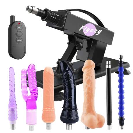 Sex Machine Thrusting Dildo Machine with Remote Controller, Automatic Fuck Machine with Realistic Dildos, Anal Dildos Love Machine for Women with 7 Attachments Adult Sex Toys&Games